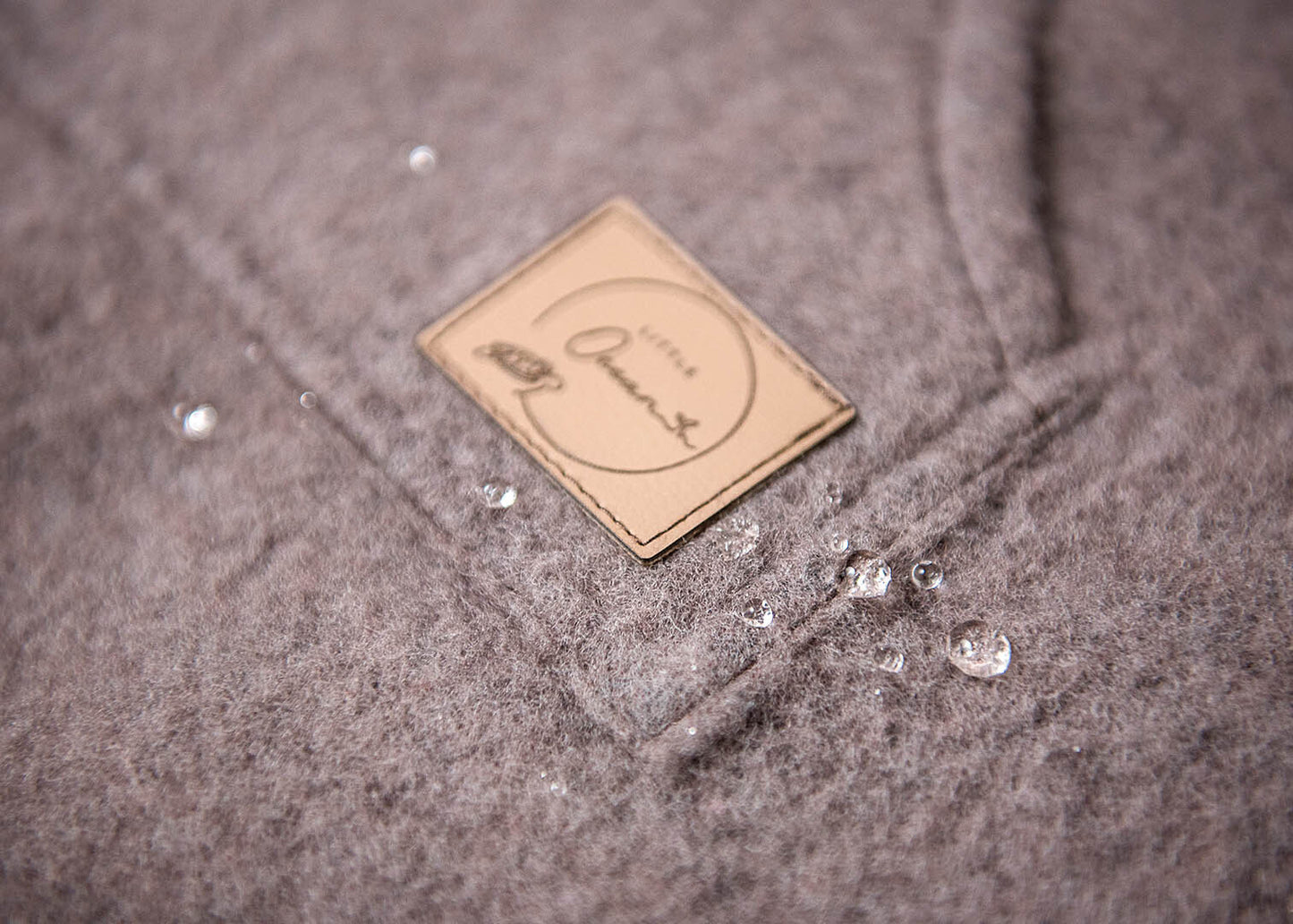 Ärmeldecke aus Merino