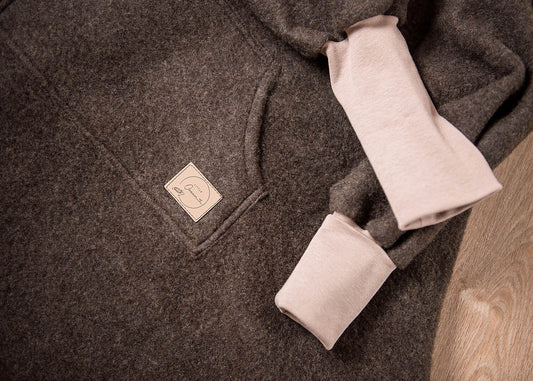 Ärmeldecke aus Merino